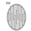 Plafoniera Searchlight Equalise  metal, lemn, negru, LED, 33W, 4965lm, 3000K - 80980-49BK