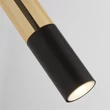 Aplica de perete Searchlight MERRYGOLD metal, acril, negru, chihlimbar, GU10 - 82122-1BK