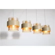 Pendul Searchlight Royal metal, sticla, nisip, chihlimbar, E27, 60W - 82434-4SA
