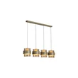 Pendul Searchlight Royal metal, sticla, nisip, chihlimbar, E27, 60W - 82434-4SA