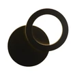 Aplica de prete exterioara Searchlight HYDE metal, negru, LED, 6W, 3000K, 551 Lm, IP44 - 84751BK