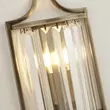 Aplica de perete Searchlight VICTORIA metal, cristal, alama, transparent, E14 - 8571AB