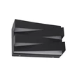Aplica de perete Searchlight Section metal, negru, LED, 18W, 1448lm, 3000K - 86410BK