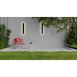 Aplica de prete exterioara Searchlight BORDO metal, acril, negru, alb, LED, 12W, 2700-3000-4000K, 847 Lm, IP65 - 88710-600
