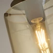 Plafoniera Searchlight SWEDEN metal, sticla, maro, chihlimbar,E27 - 88911-1MO