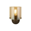 Aplica de perete Searchlight SWEDEN metal, sticla, maro, chihlimbar,E27 - 88912-1MO