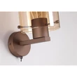 Aplica de perete Searchlight SWEDEN metal, sticla, maro, chihlimbar,E27 - 88912-1MO
