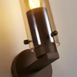 Aplica de perete Searchlight SWEDEN metal, sticla, maro, chihlimbar,E27 - 88920-1MO