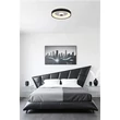 Plafoniera Searchlight Polka metal, plastic, negru, alb, LED, 30W, 3793lm, 3000K - 89735-38BK