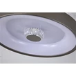 Plafoniera Searchlight Polka metal, plastic, maro, alb, LED, 30W, 3804lm, 3000K - 89735-38LT