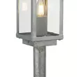 Lampadar exterior Searchlight BOX II metal, sticla, argintiu, transparent, E27, IP44 - 90151-500SI