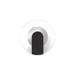 Aplica de perete Searchlight Target metal, acril, negru, opal, LED, 7W, 870lm, 3000K - 95410BK