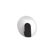 Aplica de perete Searchlight Target metal, acril, negru, opal, LED, 7W, 870lm, 3000K - 95410BK