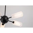 Plafoniera Searchlight Cosmic metal, sticla, negru, transparent, G9, 10W - 96505-5BK