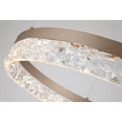 Pendul Searchlight Madeleine metal, cristal, maro, transparent, LED, 25W, 3027lm, 3000K - 98700-50LT