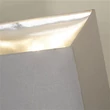 Veioza Searchlight Megan oglinda, textil, argintiu, E27, 60W - EU16110