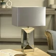Veioza Searchlight Megan oglinda, textil, argintiu, E27, 60W - EU16110