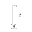 Lampadar Searchlight Office metal, maro, GU10, 10W - EU24109LT