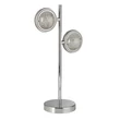 Veioza Searchlight Quartz metal, sticla, crom, transparent, LED, 10W, 576lm, 4000K - EU28701-2CC