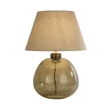 Veioza Searchlight ZENITH metal, sticla, textil, verde, natur, E27 - EU44651GR