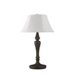 Veioza Searchlight Amy metal, textil, negru, alb, E27, 60W - EU46091WH