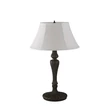Veioza Searchlight Amy metal, textil, negru, alb, E27, 60W - EU46091WH