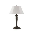 Veioza Searchlight Amy metal, textil, negru, alb, E27, 60W - EU46092WH