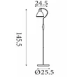 Lampadar Searchlight Adjustable metal, nichel, E27, 60W - EU5026SN