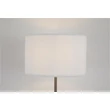 Lampadar Searchlight Chelsea metal, textil, maro, alb, E27, 60W - EU50502LT