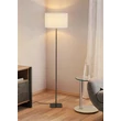 Lampadar Searchlight Chelsea metal, textil, maro, alb, E27, 60W - EU50502LT