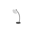 Veioza Searchlight Radiant metal, textil, negru, alb, E14, 40W - EU52852BK
