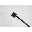 Lampadar Searchlight Radiant metal, textil, negru, alb, E27, 60W - EU52853BK