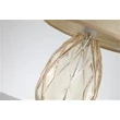 Veioza Searchlight Diane sticla, rattan, sampanie, maro, E27, 40W - EU54636CP