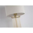 Veioza Searchlight Swizzle metal, sticla, textil, auriu, sampanie, alb, E27, 40W - EU55623CP