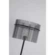 Lampadar Searchlight Swizzle metal, sticla, negru, fumuriu, E27, 60W - EU55626SM