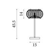 Veioza Searchlight Marylin metal, cristal, crom, transparent, G9, 33W - EU5817CC