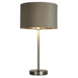 Veioza Searchlight FINN metal, catifea, nichel, taupe, E27 - EU58911TA