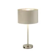 Veioza Searchlight FINN metal, catifea, nichel, taupe, E27 - EU58911TA