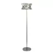 Lampadar Searchlight UPTOWN metal, cristal, crom, transparent, G9 - EU59411-3CC