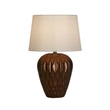 Veioza Searchlight ROSETTA rasina, textil, bronz, alb, E27 - EU61420BZ