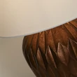 Veioza Searchlight ROSETTA rasina, textil, bronz, alb, E27 - EU61420BZ