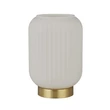 Veioza Searchlight Pearl metal, sticla, alama, alb, E27, 60W - EU61972SB