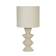 Veioza Searchlight Malacca ceramic, textil, alb, E27, 60W - EU62021CR