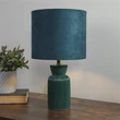 Veioza Searchlight Tia ceramic, textil, verde, E14, 60W - EU66033EM