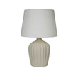 Veioza Searchlight Padstow ceramic, textil, krém, alb, E27, 60W - EU66037CR