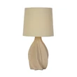 Veioza Searchlight TWIST ceramic, textil, crem, E14 - EU74210CR