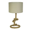 Veioza Searchlight Rope textil, maro, alb, E27, 60W - EU78410