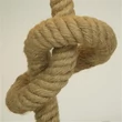Veioza Searchlight Rope textil, maro, alb, E27, 60W - EU78410