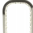 Veioza Searchlight Aura metal, textil, crom, negru, E27+LED, 60W - EU7957CC
