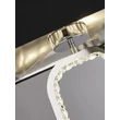 Lampadar Searchlight Aura metal, textil, crom, negru, E27, 60W - EU7959CC
